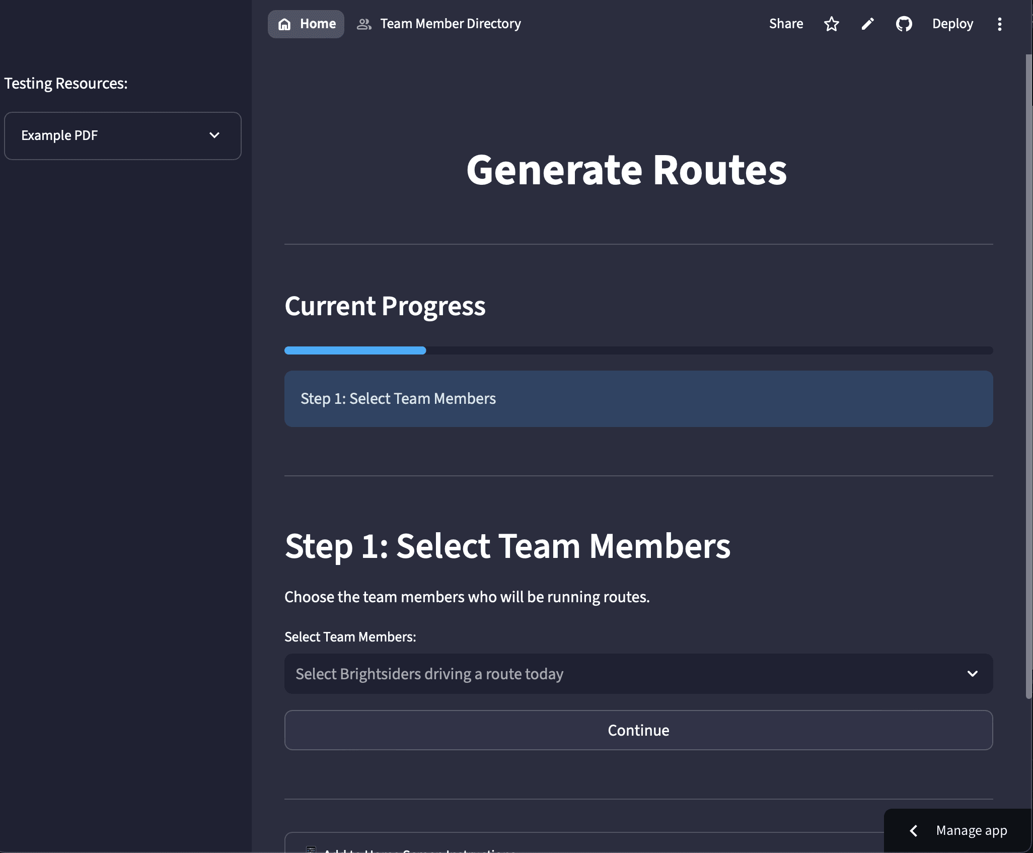 Delivery Route Optimization App